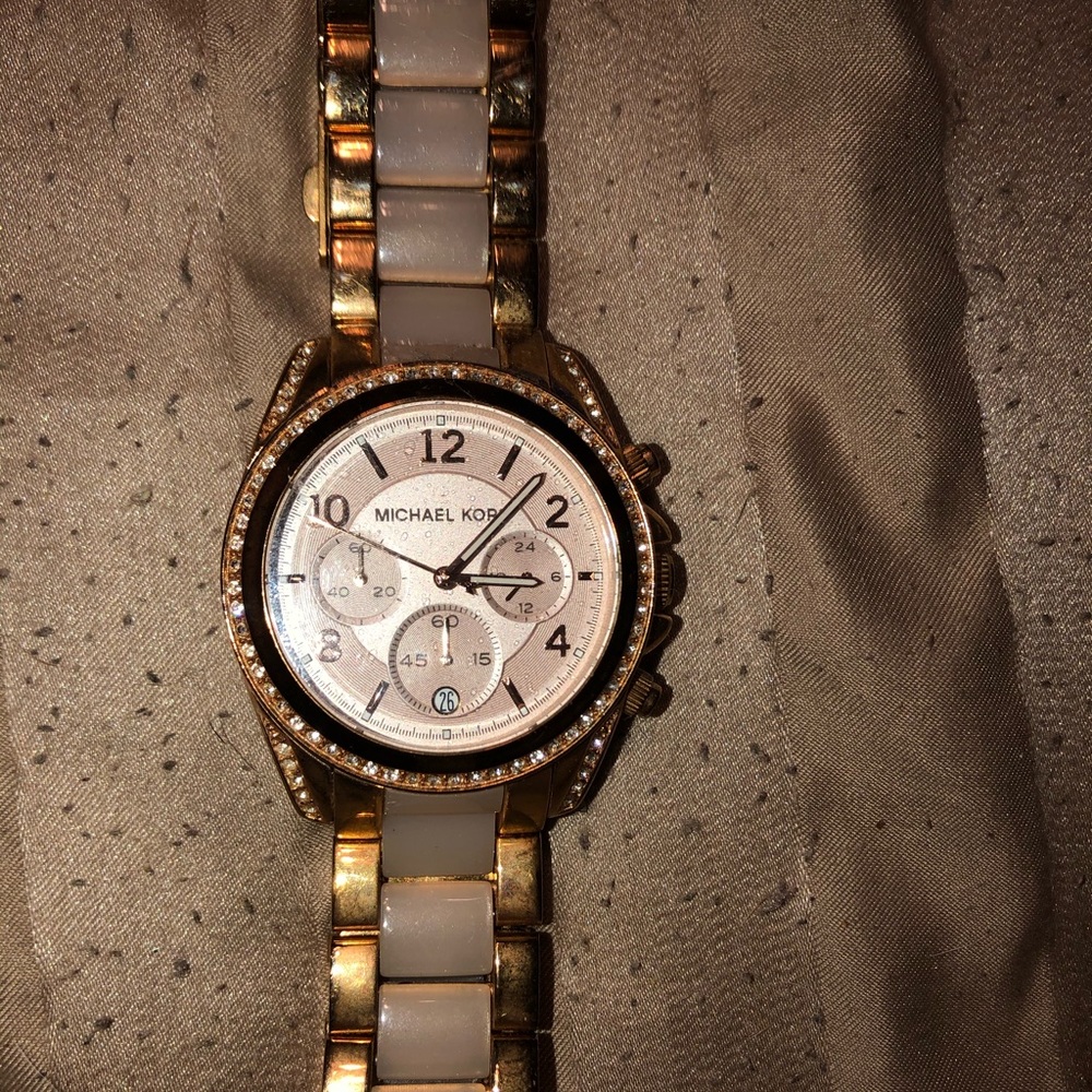 Authentic rose gold Michael Kors watch